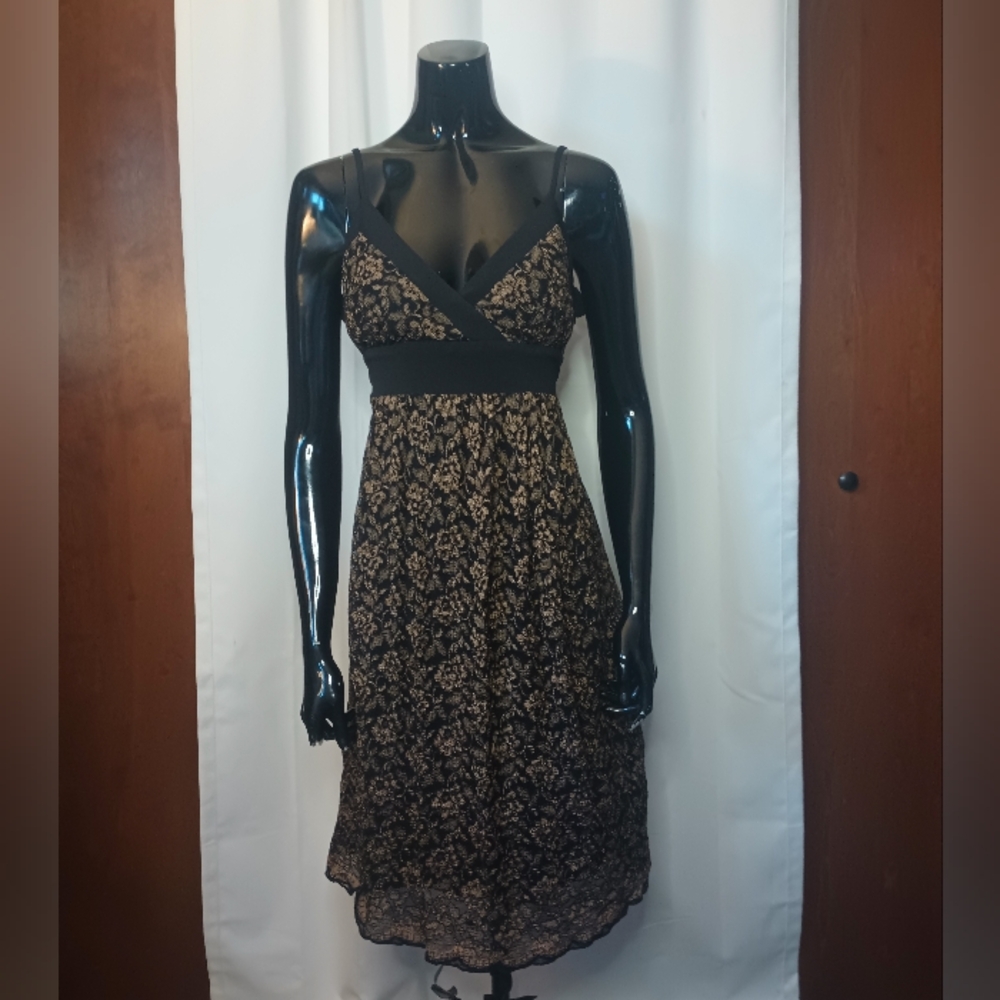 Vtg Roulette Womens Y2K Fairy Grunge Whimsigoth Lace Babydoll Dress 10 Romantic